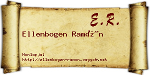 Ellenbogen Ramón névjegykártya